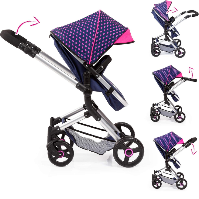 Dúkkuvagn /kerra NEO VARIO Dökkblár