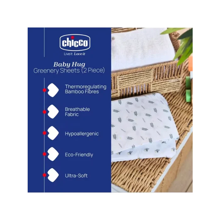 Chicco Baby Hug lök 2stk/pk  bamboo Greenery