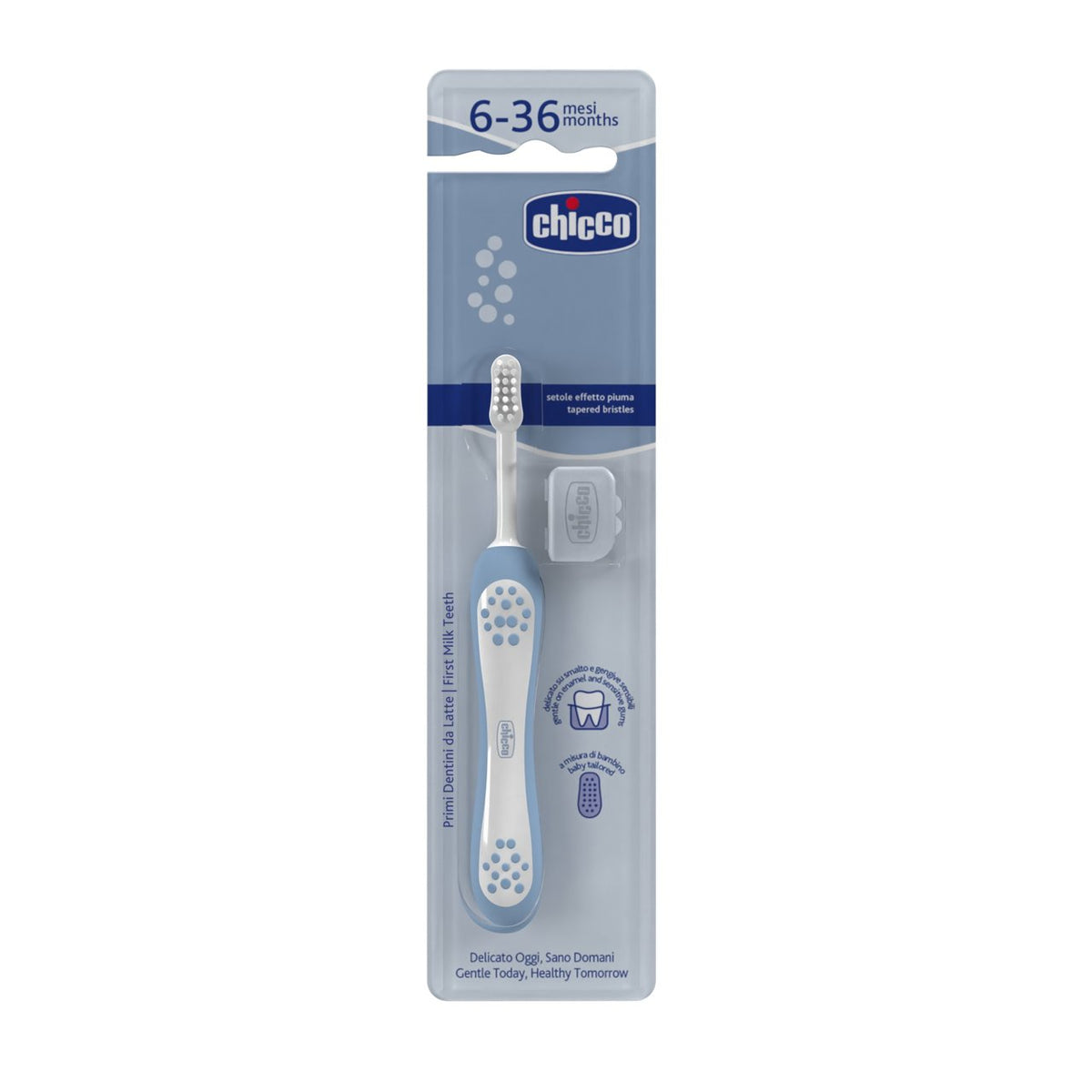 Chicco tannburstinn blár +6mán
