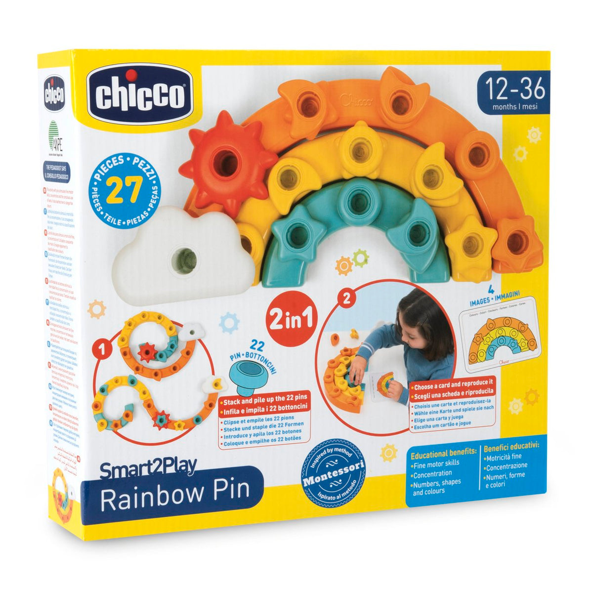 Chicco Regnboga Pinnar