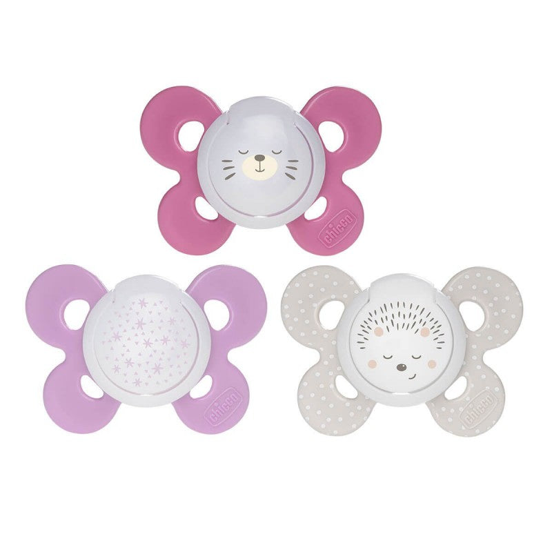 Chicco Ph Comfort snuð 16-36 nætur bleik
