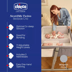 Chicco Next2Me TWINS CO-SLEEP. CRIB MAGNET GREY