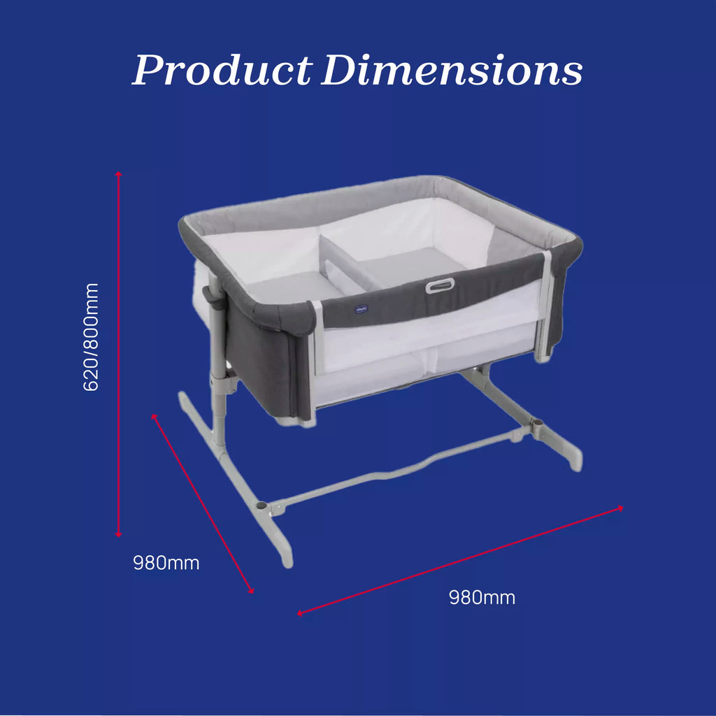 Chicco Next2Me TWINS CO-SLEEP. CRIB MAGNET GREY