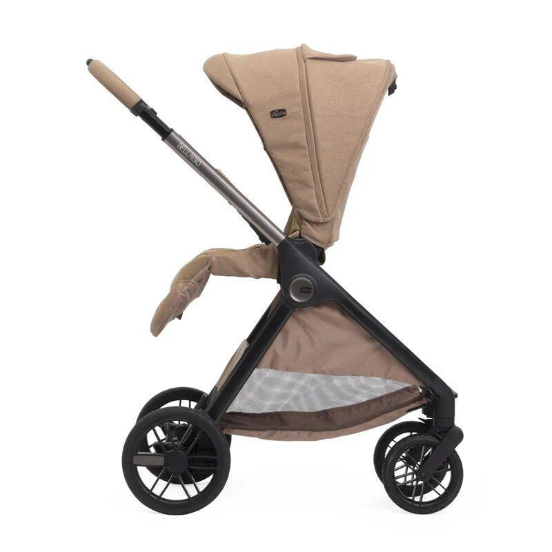 Chicco Bellagio kerra með vagnstykki Carmel 0-22kg -First Recline bílstóll og 360 isofix base