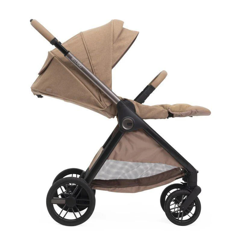 Chicco Bellagio kerra með vagnstykki Carmel 0-22kg -First Recline bílstóll og 360 isofix base