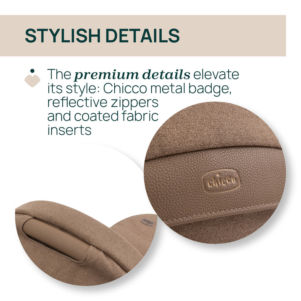 Chicco Bellagio kerra með vagnstykki Carmel 0-22kg -First Recline bílstóll og 360 isofix base
