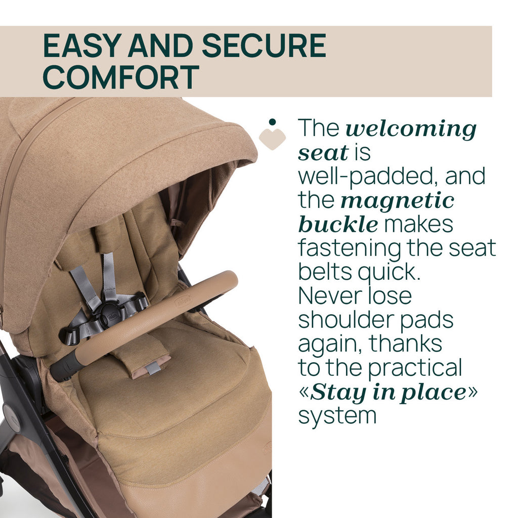 4-1 Chicco Bellagio kerra, vagnstykki CARMEL 0-22kg - Kory bílstóll og 360 isofix base