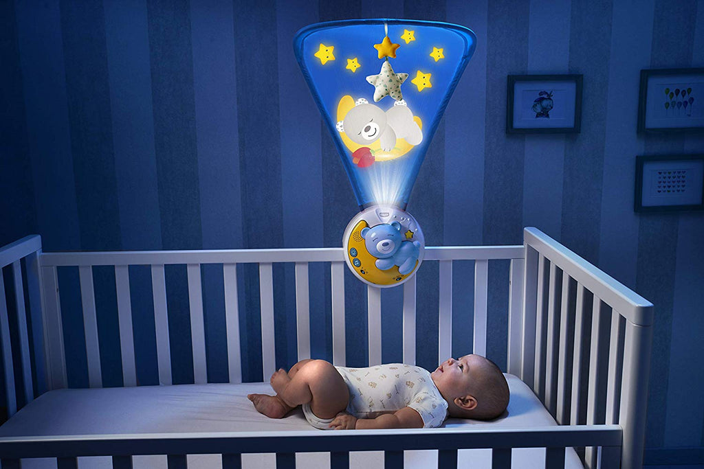 Chicco Next2Moon spiladós/nljós blá