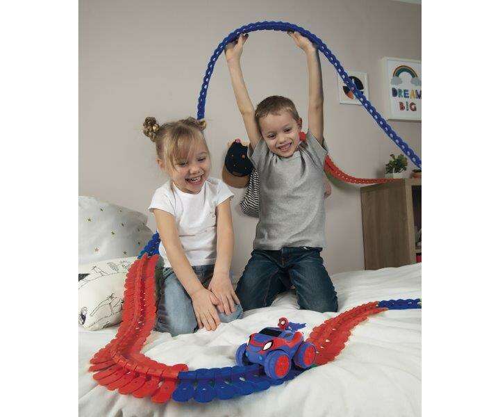Smoby Spiderman BLÁR Flextreme bílabraut+bíll