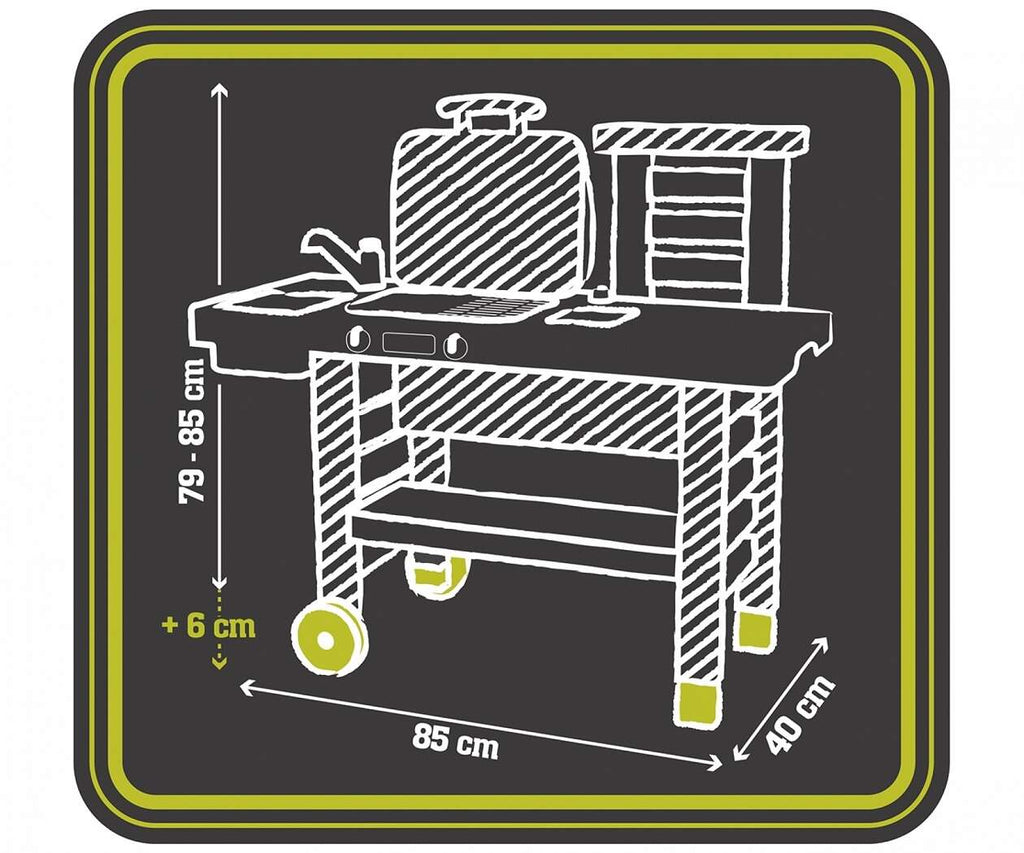 Smoby Grill Garð eldhús