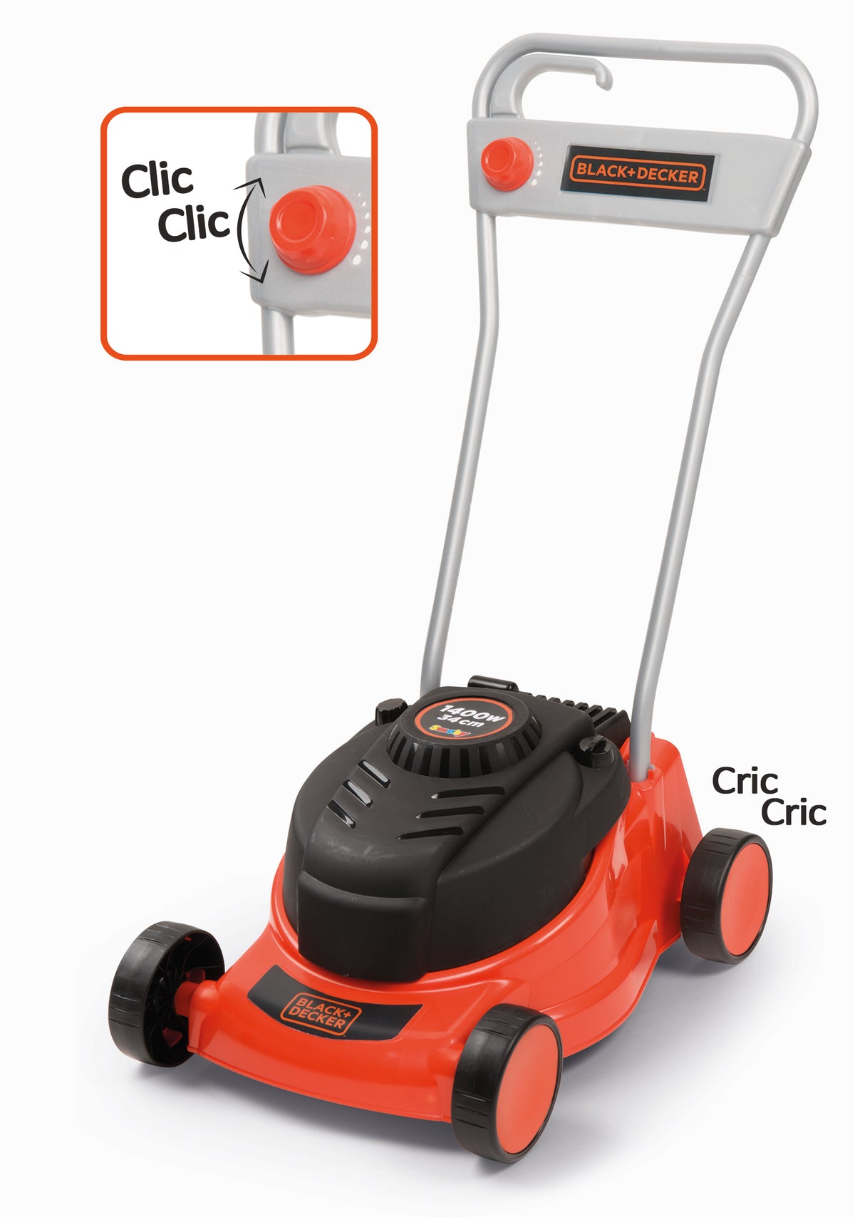 Smoby Black og Decker sláttuvél