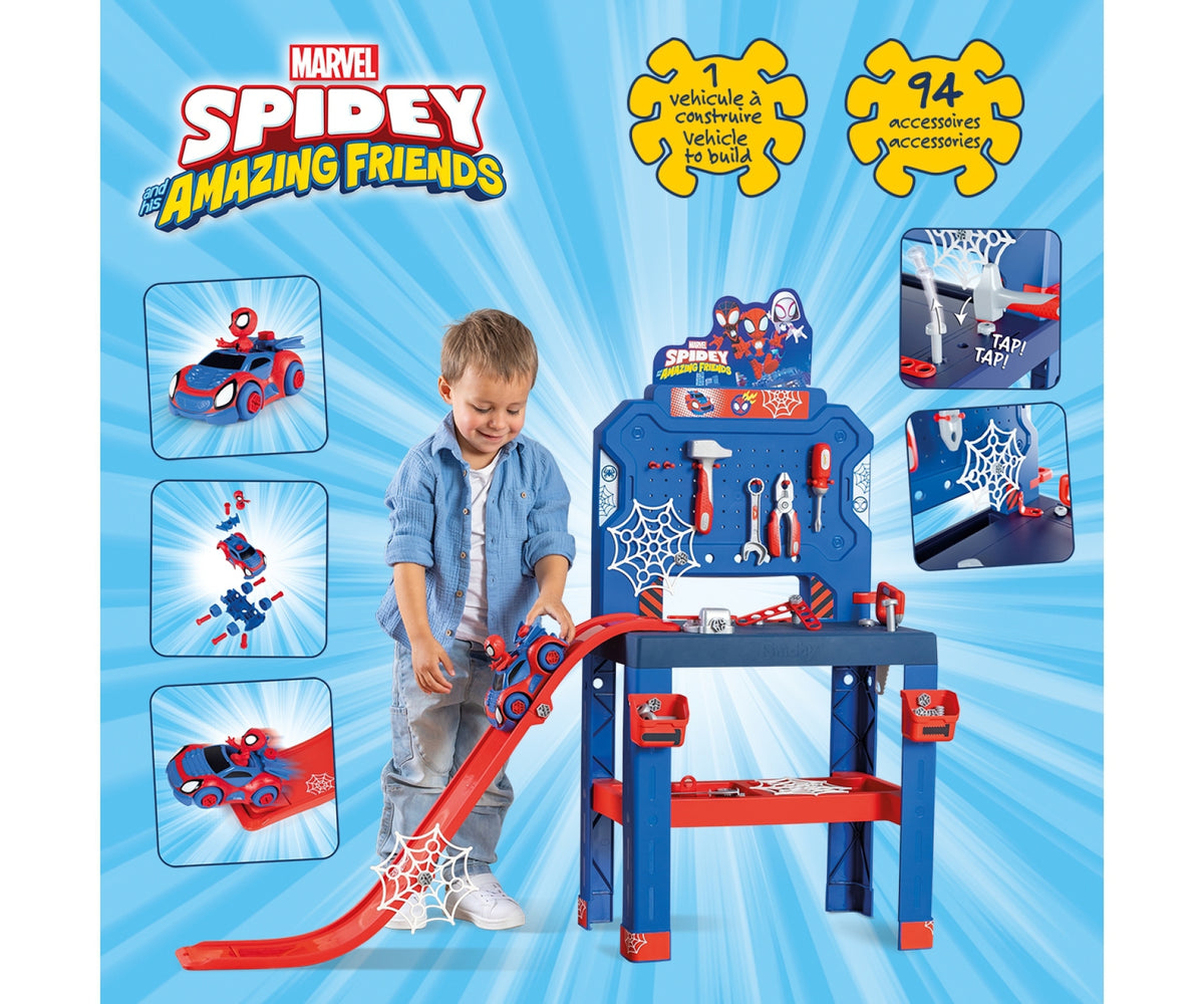 Smoby Spiderman verkfærabekkur 2025